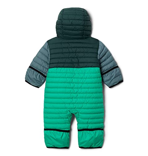 Columbia Baby Powder Lite Reversible Bunting, Dark Lime/Spruce/Metal, 6/12 #TOP4