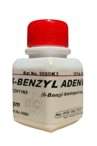 BFCLAB 6-Benzyl Adenine - 5Gm (6-Ba, 6-Benzyl Aminopurine, N6-Benzyladenine) - Powder