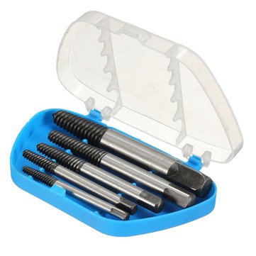 Generic 5 Pcs Easy Out Broken Screw Extractor Bolt Removal Tool Kit