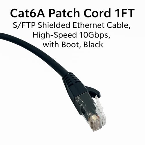 Câble Ethernet blindé S/FTP Cat6A 10 Gbit/s lot de 5 pièces - 2