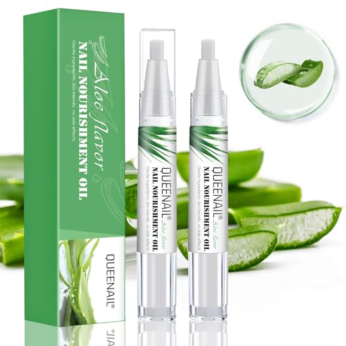 nailpretty 2 Piezas Aceite para Cuticulas para Uñas, Aceite Cuticulas Uñas, Tratamientos para uñas Pen Oil, Bolígrafos Hidratante de Cutícula para Reparar Agrietadas y Secas para Uñas