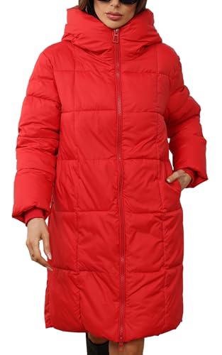 Doudoune femme longue hiver manteau matelassé chaud blouson à capuche