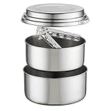 MSR (Mountain Safety Research) Kochgeschirr Alpine 2 Pot Set, Silver, One Size, 21720