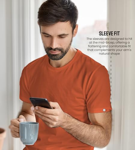 Image of Freecultr Truly Classic Organic Men's Cotton T-Shirt | Solid Round Neck Half Sleeve | Plain Stylish t Shirts | Regular Fit | Casual Comfortable T Shirt for Man