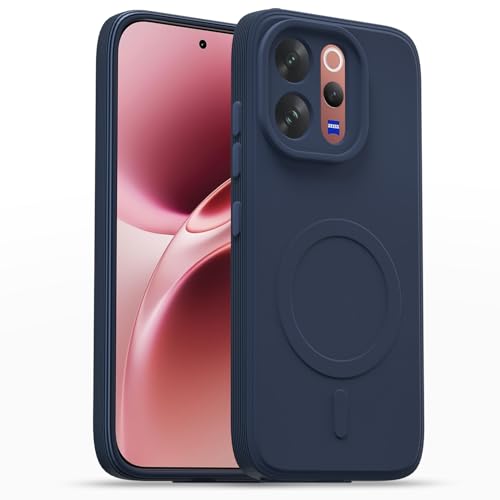 Image of Pikkme Back Cover for Vivo V70 5G Soft Matte Silicone Mag-Safe Design (Mag-Safe Not Support) Camera Protection | Slim Fit Bumper Cover (Blue)