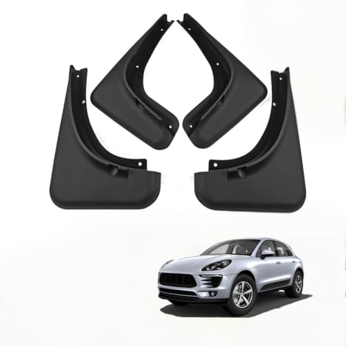 Image of Custom Fit for Mud Flaps 2015-2022 Porsche Macan Mud Splash Guard Front and Rear 4-PC Set