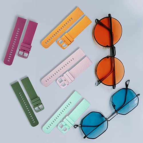 Augstci 3-Pack Soft Silicone Band Compatible With Samsung Galaxy Watch 3 45Mm/Galaxy Watch 46Mm/Gear S3 Frontier, 22Mm Quick Release Smartwatch Band Replacement For Fossil Men's Gen 6/Gen 5E 44Mm #TOP6