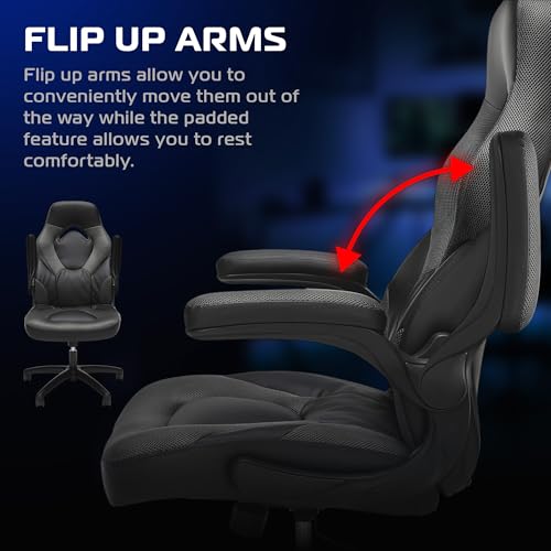 Image of RESPAWN 3085 Gaming Chair, Ergonomic Office Chair, Headrest, Flip-Up Arms