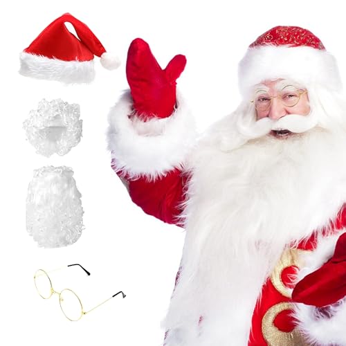 YOOSI Weihnachtsmann Perücke, Weihnachtsmann mit...