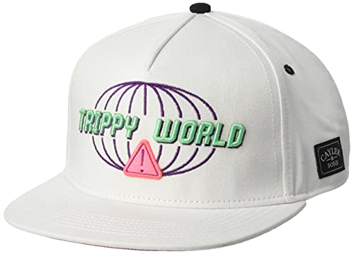 Cayler & Sons Gorra Trippy World béisbol, Blanco (White/MC), Talla única Unisex Adulto