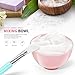 Teenitor Facemask Mixing Tool Sets, DIY Face Mask Mixing Bowl Set include Facial Mask Mixing Bowl Stick Spatula SiliconeCream Mask Brushes Gauges Puff, Pack of 8, Pink