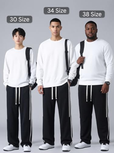 Image of GRECIILOOKS Korean Style Track Pants for Men - Loose Fit Lycra Cargo Joggers | Trendy Gym & Streetwear Bottoms with Utility Pockets (Available in Plus Size)