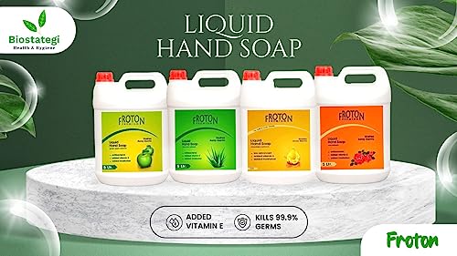 Image of Organic pH-Balance Moisturizing Green Apple Liquid Hand Wash with Refreshing Fragrance, Complete Protection for Soft & Gentle Hands 5 litre (Green Apple 5 ltr (Pack of 2)