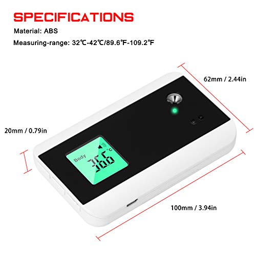 Gecheer FTW03 Termômetro infravermelho com campainha eletrônica doméstica com função de transmissão