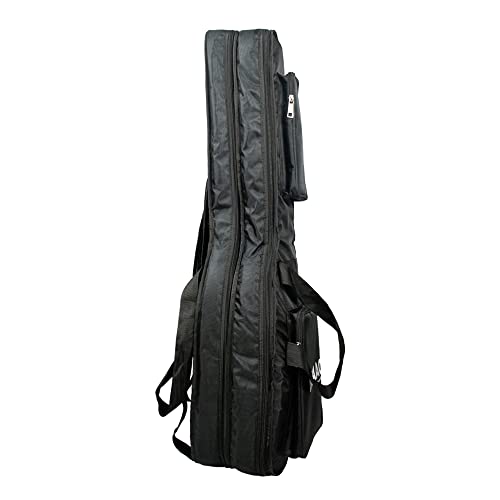 Image of Bajaao ABS Guitar Bag Dual Guitar Gig Bag With 12Mm Padding For One Acoustic & One Electric Guitar, Black
