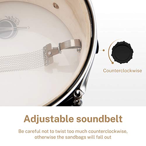 Eastar Eds-180G 14 Inch 3-Piece Kids/Junior Drum Set With Throne, Cymbal, Pedal & Drumsticks,Metallic Green #TOP1