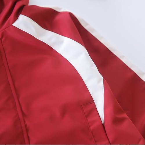 Boys' Hooded Jacket Color Blocking Windbreaker Outerwear Toddler Girls Fall Long Sleeve Hooded Coat4