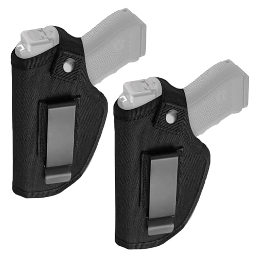 DGUSO Fondina Pistola 2 Pezzi, Universale, Nero, Ambidestro