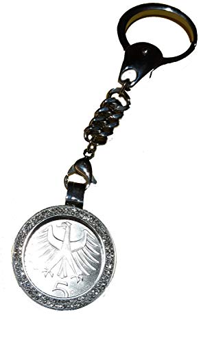 Porte-clé Albert Schweitzer 1975 pièce argent pour trousseau de clés de voiture ancienne