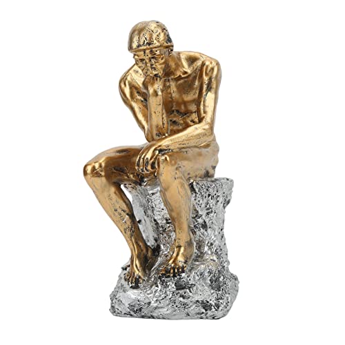 Denash Statue du Penseur, Statue du Penseur, Résine et, Goût Artistique pour Porche