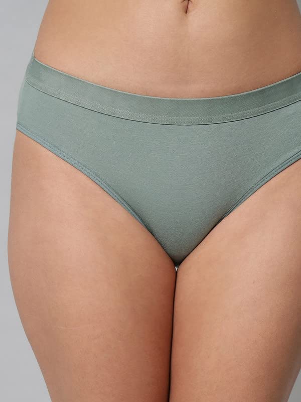 Image of Women's Cotton Lightly Padded Wire Free Bra Panty Lingerie Set Honeymoon Bikni Set for Girl's Combo Pack of 3