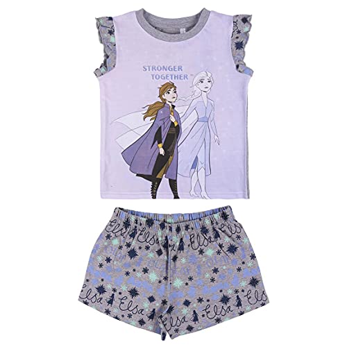 CERDÁ LIFE'S LITTLE MOMENTS Niñas Pijama Corto Elsa y Anna Frozen-Licencia Oficial Disney, Verde,...