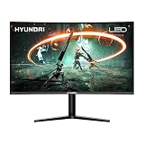 Hyundai 32 Inch Curved Gaming Monitor - Full HD 1080P LED 165Hz Refresh Rate, 3 Sides Narrow Bezel 178° Wide Viewing, HDMI & Displayport, 75 x 75 mm Vesa Mountable, Black (32CGM Series)