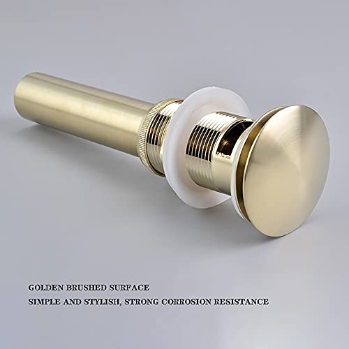 Bouchon canalisation évier qui fuit : solution laiton or brossé