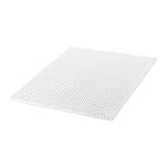 Giselle Bedding 5cm Thick Double Mattress Topper, Bed Egg Crate Foam Mattresses Toppers Protector Cool Cover Sleeping Mat Home Bedroom, High Density Anti Bacterial White
