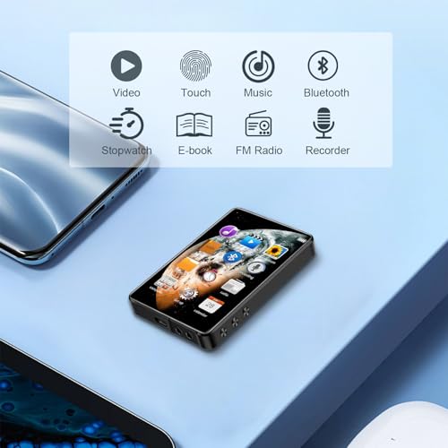 Agakull X2031 Mp3 Player With Bluetooth,Portable Full Touchscreen Music Player With Speaker And Micro Sd Card Slot,Mp4 Player thumb #6