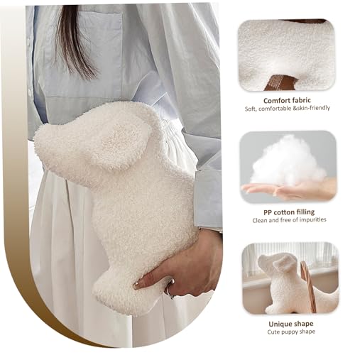 KYEQATY Süße Wurfkissen weich bequemes weißes Kissen Niedliche Kissen Hundeförmige Kissen kleine dekorative Kissen Bodenkissen für Bett Couch Sofa Home Decor