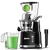 Slow Masticating Juicer Machines, Aeitto Cold Press Juicer, Whole Vertical Juicer with Big Wide 83mm Chute, Cold Press Juicer for Whole Fruits and Vegetables, Juicer Machine BPA-Free, Black Slow Masticating Juicer Machines, Aeitto Cold Press Juicer, Whole Vertical Juicer with Big Wide 83mm Chute, Cold Press Juicer for Whole Fruits and Vegetables, Juicer Machine BPA-Free, Black
