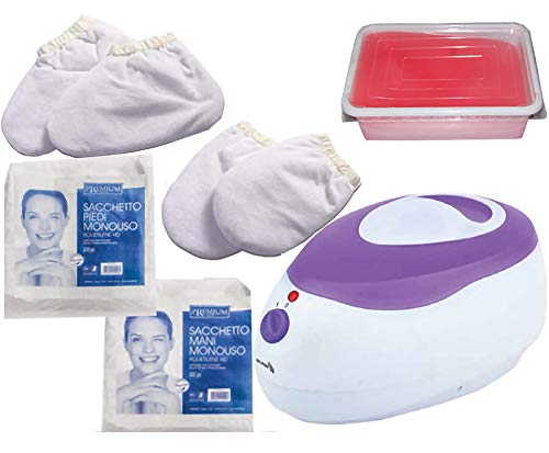 Scaldaparaffina completo per la cura di mani e piedi...