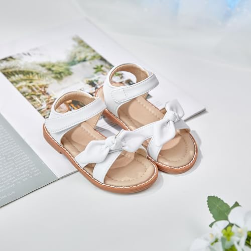 Image of ESTINE Toddler /Little Kid Girls Bow Open Toe Flat Evening Dress Sandals
