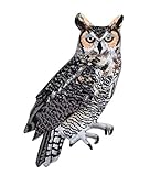 3 Inch Great Horned Owl, Birds - Embroidered Iron on Patch