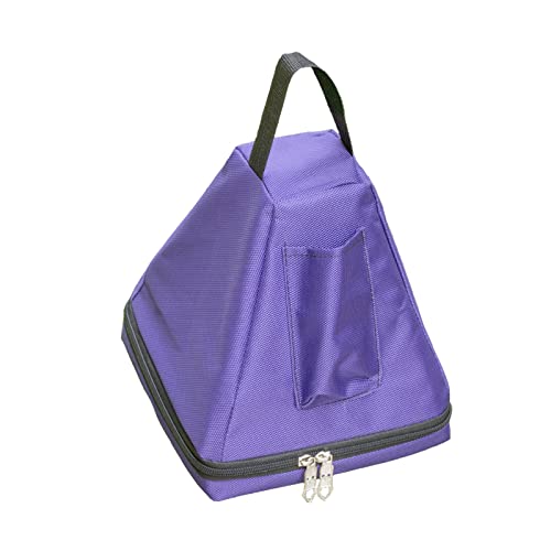 GREALY Instrumento Musical de curación de pirámide de Canto de Cristal de Cuarzo Transparente for Accesorios de meditación de curación de Sonido (Size : Separate Bag for 5/6inch)
