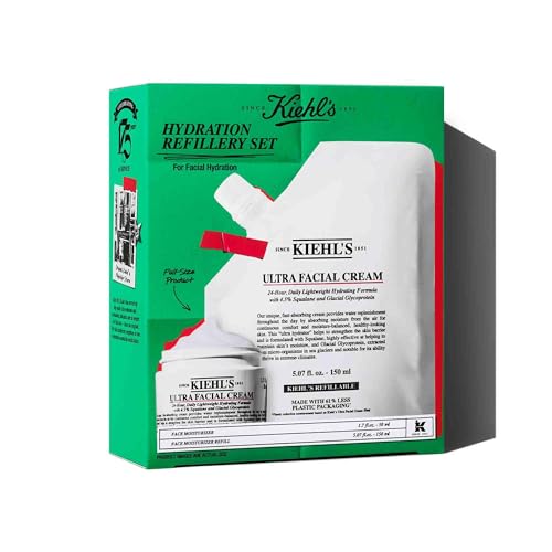 Image of Kiehl's Ultra Facial Cream, 24 Hour Hydration Face Moisturiser, Dual-Action Squalane and Glycerin, Strengthens Skin Barrier, Ultra-Lightweight, All Skin Types Including Sensitive, Paraben-Free