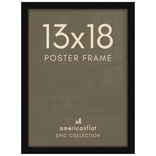 Image of Americanflat 13x18 Poster Frame - Engineered Wood - Black