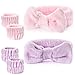 Dorbetar 6Pack Headbands and Wristband Set for Washing Face, Spa Skincare Makeup Headband, wrist bands and hair band for face wash, for Women and Teen Girl skincare tools Gifts