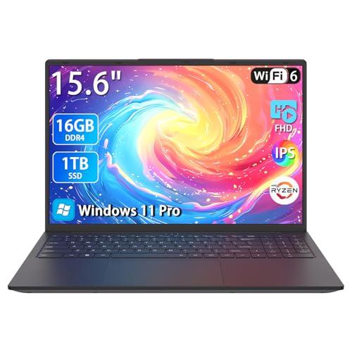 Breloom 2025 �Q�[�~���O�m�[�g�p�\�R�� 15.6�C���` �m�[�g�p�\�R�� AMD Ryzen 5 3500U�v���Z�b�T�[���� 16GB DDR4 1TB SSD FHD Display 1920 x 1080P Win 11 PRO �o�b�N���C�g