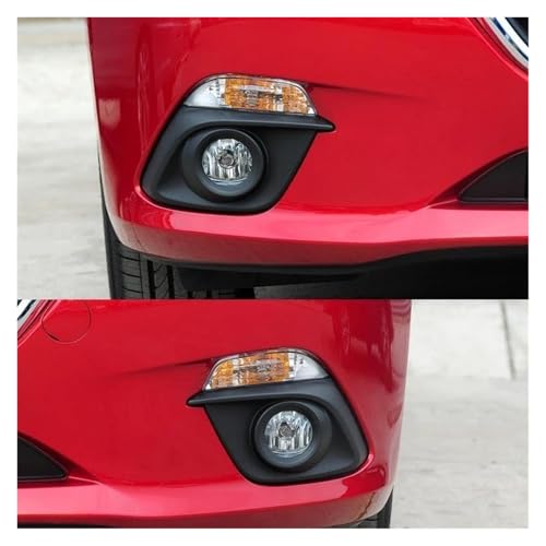 Bisel de faro antiniebla delantero Mazda 3 2014 2015 2016, rejilla de recambio 5