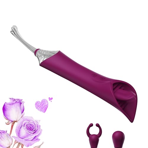2024 Upgraded Shape Roses 10 Modes Toy Function Handheld Tool Travel Easy Cleaning Birthday Party Gift Purple 25Z5813