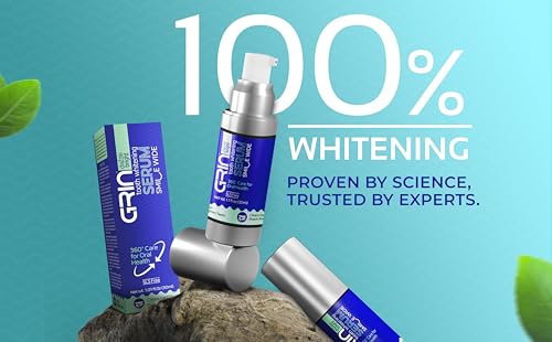 Image of GRIN Dazzle Bright Teeth Whitening Serum 30ml | Teeths Color Corrector 360 Oral Dental Care, Removes Tooth Stains | SLS-Free & Non Invasive Formula | Enamel Safe Instant Brightening for Brighter Smile