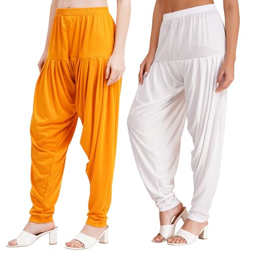 Image of Buy That Trendz Patiala Salwar for Women Viscose Patiala Pant Combo