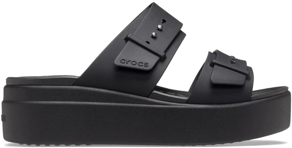 Crocs Women's Brooklyn Buckle Low Wedge Clog