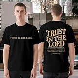 Christian Faith Over Fear Shirt for Men Cross God Jesus T-Shirt Acid Wash God Tees Vintage Bible Verse Short Sleeve Tops