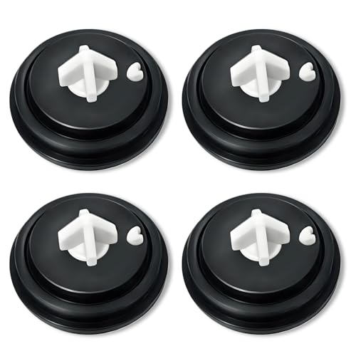 QEAS 4 Pièces Joint Chasse D'eau WC, Membrane Chasse D'eau, Joints de Diaphragme à Entrée Latérale Remplaçable, Rondelles de Diaphragme en Caoutchouc pour...