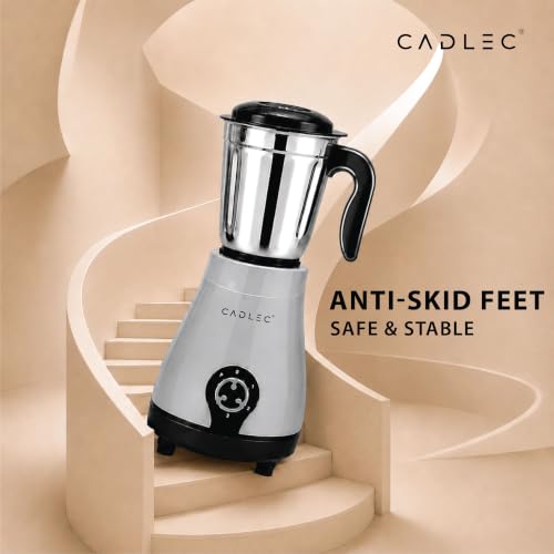 Image of Cadlec BlendCraft 4 Jar 750 Watt Mixer Grinder | High-Power Juicer, Blender & Mixer | Durable ABS Body | Multi-Function for Juicing & Blending | 2-Year Warranty, Grey & Black