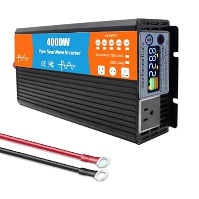 48V to 110V 3000W 4000W 5000W Pure Sine Wave Inverter DC to 120V 240V AC Converter, High Efficiency for Home, RV, Truck, Off-Grid Solar
