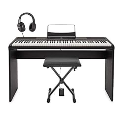 Pack Complet Piano de Scène SDP-2 par Gear4music + Accessoires - Les Beatles, Paul McCartney, John Lennon, RIngo Starr, George Harrison